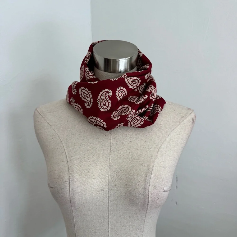 Vintage Christian Dior Red Silk Scarf